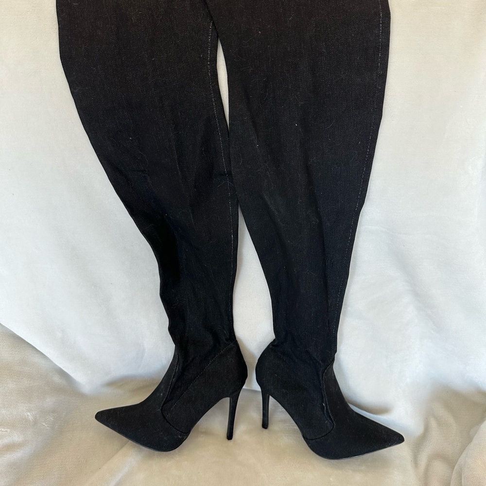 Elegant Black Women's Stiletto Boots